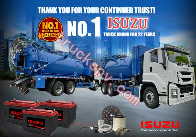 ISUZU vacuum jetting sludge truck