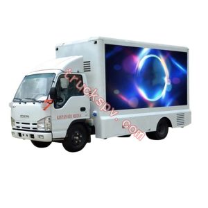 ISUZU LED displaying truck