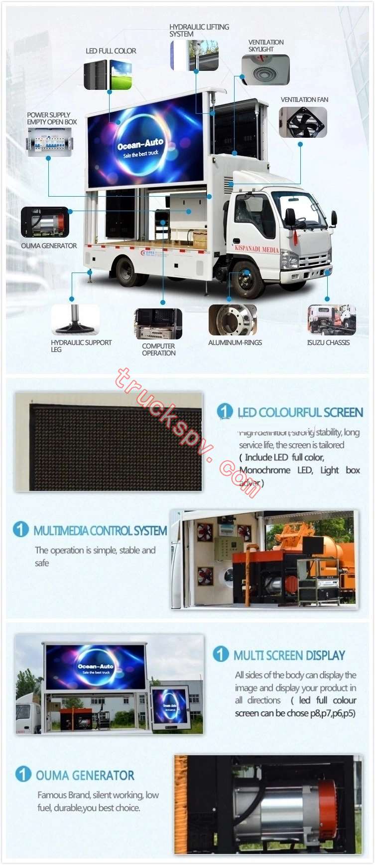 LED screen truck