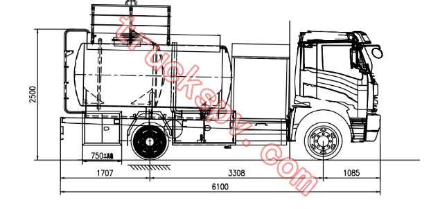 aircraft oil loading truck