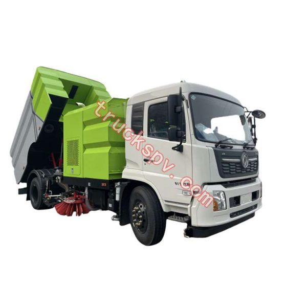 dongfeng dry sweeper truck