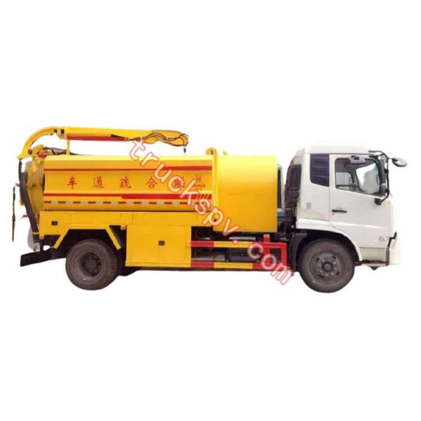 dongfeng vacuum clean sewage truck