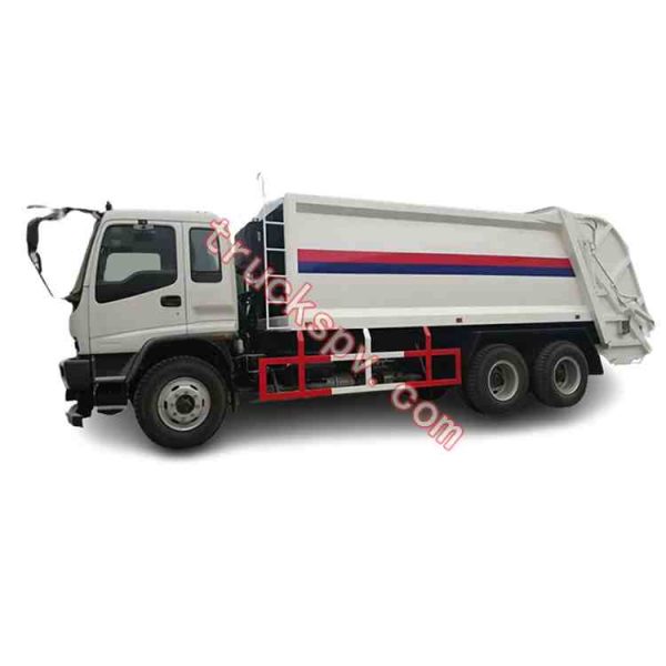 ISUZU waste compressed transport truck 20000Liters capacity shows on www.truckspv.com