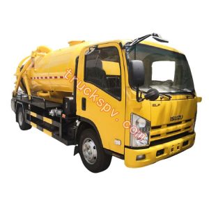 ISUZU jetting clean and suction truck