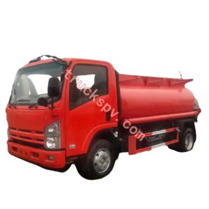 ISUZU refueling fuel truck shows on truckspv.com