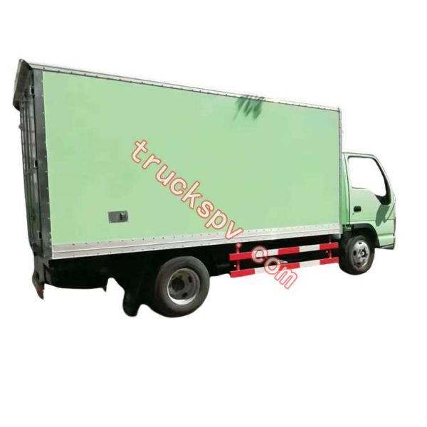 4x2 green full color  ISUZU frozen box truck ,ISUZU ice cream reefer truck shows on www.truckspv.com