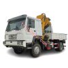 HOWO condition crane truck,HOWO telescopic boom crane truck,4WD SINOTRUK crane truck shows on www.truckspv.com