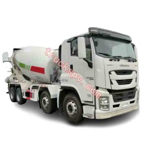 ISUZU cement mixer pump truck shows on www.truckspv.com