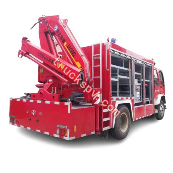 FVR ISUZU euipment crane fire truck shows on truckspv.com