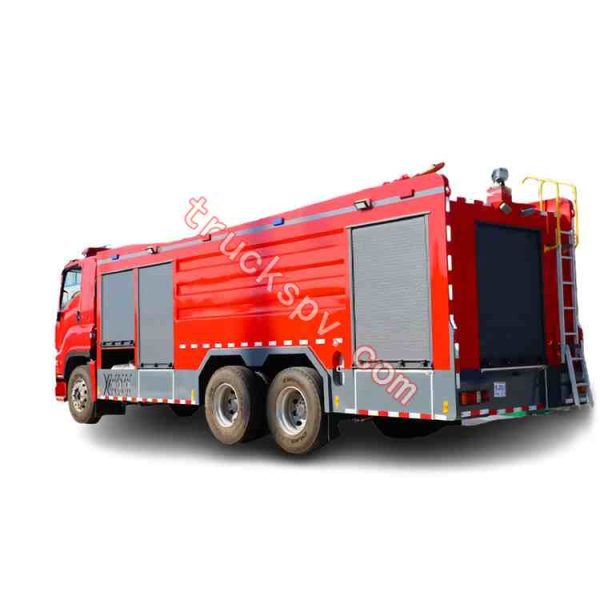 10000Liters carbon steel ISUZU GIGA urban main battle fire engine shows on truckspv.com