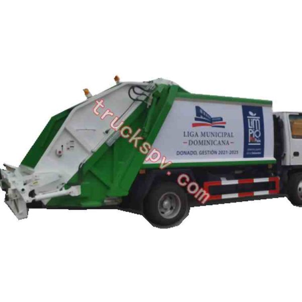 ISUZU sanitation compression trash vehicle ,ISUZU garbage compacted vehicle shows on www.truckspv.com
