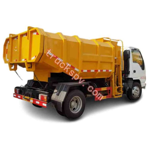 rear hydralic system compression loader ISUZU sludge tipper truck shows on truckspv.com