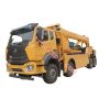 HOWO rotation crane towing truck painted construction yellow color will use on the high speed road shows on truckspv.com