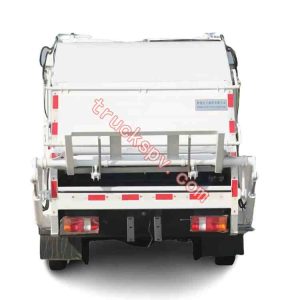 SINO TRUK 10m3 compactor waste truck back side shows on truckspv.com