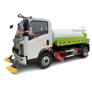 HOWO water lorry sweeper shows on truckspv.com
