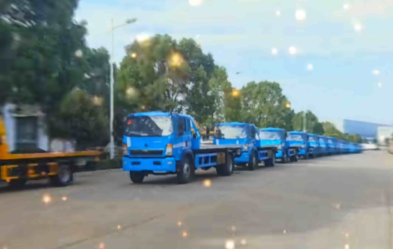africa ordered blue recvoery truck shows on truckspv.com