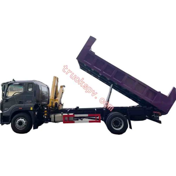tipping mounted crane shows on truckspv.com