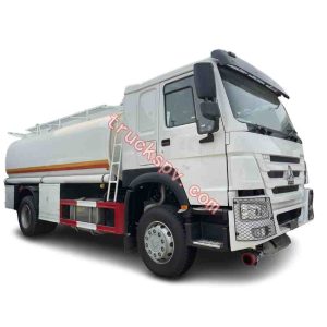 white color HOWO 4WD oil wagon completed ,it shows on truckspv.com