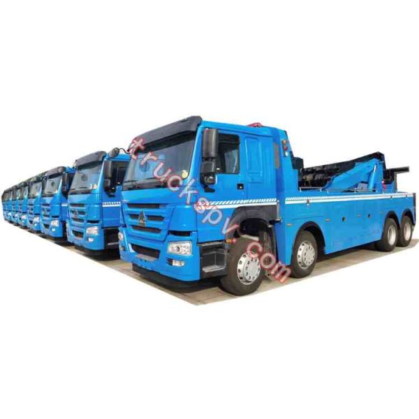 HOWO 6x4 tow truck shows on truckspv.com
