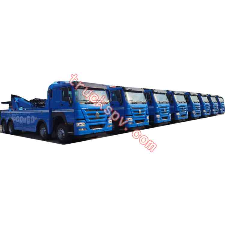 25tons heavy wrecker blue color shows on truckspv.com