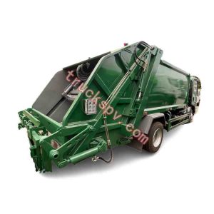 sanitation protect good quality ISUZU compacted rubbish cargo shows on truckspv.com
