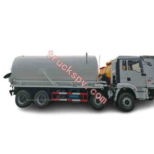 shacman vacuum sludge tanker truck made in china shows on truckspv.com