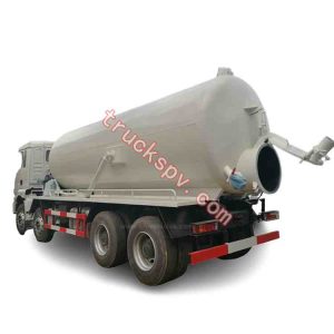 8x4 sewage vacuum truck with large vacuum tanker shows on truckspv.com