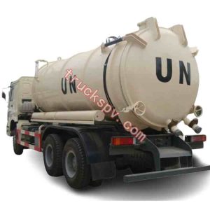 SINOTRUK sewage suction truck has a 20000Liters vacuum tanker shows on truckspv.com