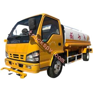 isuzu water tanker truck used on the construction plant shows on truckspv.com