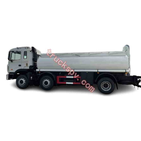 refueling oil carrying fuel truck with carbon steel shows on truckspv.com