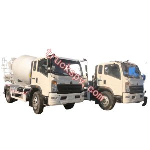 4x2 3cbm mini HOWO concrete mixer truck shows on truckspv.com