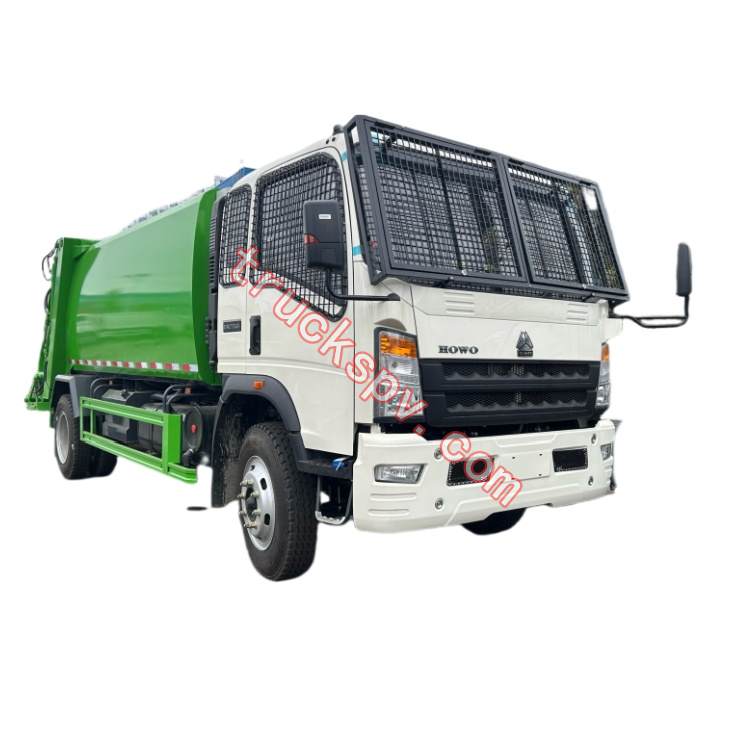 8000Liters compacted garbage truck 
