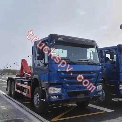 6x4 HOWO container removable garbage truck