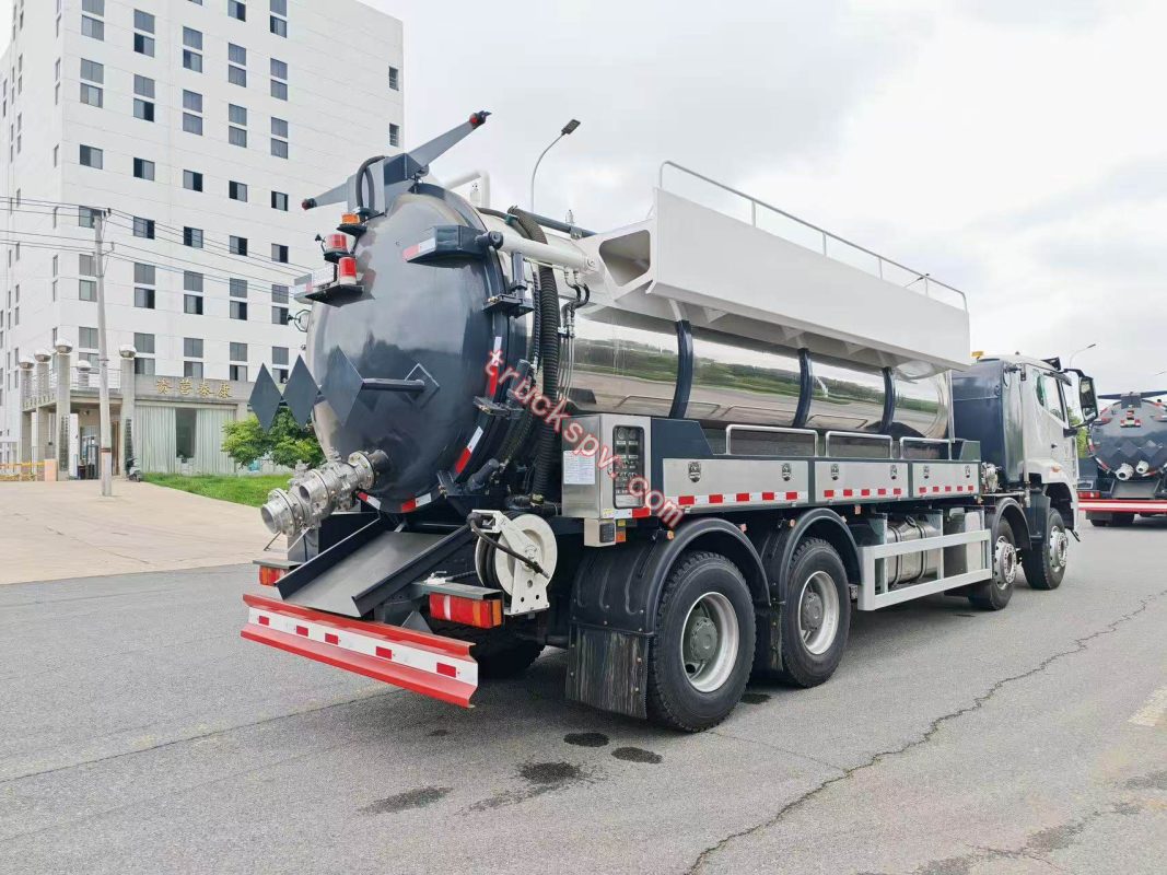 Stainless Steel Vacuum Sewage Suction Truck